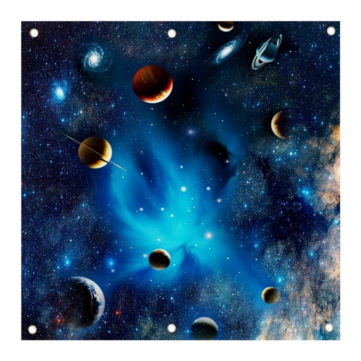 3d Universe Space Star Planet Banner and Sign 3  x 3 