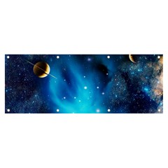 3d Universe Space Star Planet Banner And Sign 8  X 3  by Grandong