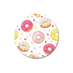 Vector Donut Seamless Pattern Magnet 3  (round) by Grandong