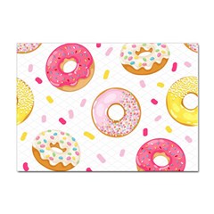 Vector Donut Seamless Pattern Sticker A4 (10 Pack) by Grandong