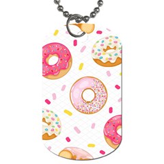 Vector Donut Seamless Pattern Dog Tag (two Sides) by Grandong