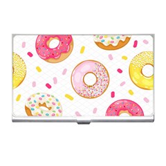 Vector Donut Seamless Pattern Business Card Holder by Grandong