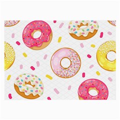 Vector Donut Seamless Pattern Large Glasses Cloth (2 Sides) by Grandong