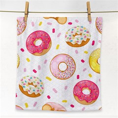 Vector Donut Seamless Pattern Face Towel by Grandong