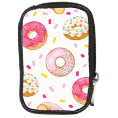 Vector Donut Seamless Pattern Compact Camera Leather Case by Grandong