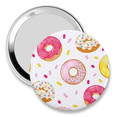 Vector Donut Seamless Pattern 3  Handbag Mirrors by Grandong