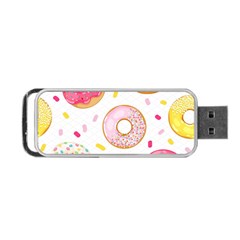 Vector Donut Seamless Pattern Portable Usb Flash (one Side) by Grandong