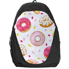 Vector Donut Seamless Pattern Backpack Bag by Grandong