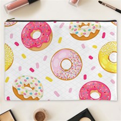 Vector Donut Seamless Pattern Cosmetic Bag (xxxl) by Grandong