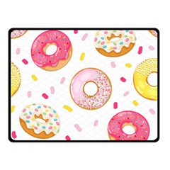 Vector Donut Seamless Pattern Two Sides Fleece Blanket (small) by Grandong