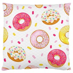 Vector Donut Seamless Pattern Standard Premium Plush Fleece Cushion Case (one Side) by Grandong