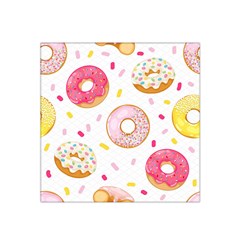 Vector Donut Seamless Pattern Satin Bandana Scarf 22  X 22  by Grandong