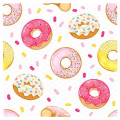 Vector Donut Seamless Pattern Wooden Puzzle Square by Grandong