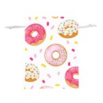 Vector Donut Seamless Pattern Lightweight Drawstring Pouch (S) Front