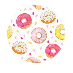 Vector Donut Seamless Pattern Mini Round Pill Box (pack Of 5) by Grandong