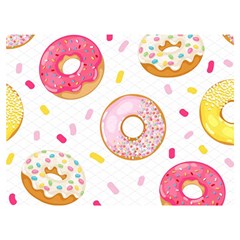 Vector Donut Seamless Pattern Two Sides Premium Plush Fleece Blanket (extra Small) by Grandong