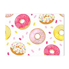 Vector Donut Seamless Pattern Crystal Sticker (a4) by Grandong