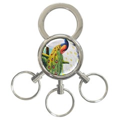 Peacock Art 3-ring Key Chain by Grandong