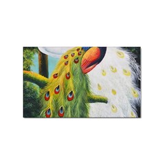 Peacock Art Sticker Rectangular (10 Pack) by Grandong