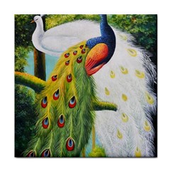 Peacock Art Face Towel by Grandong