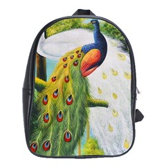 Peacock Art School Bag (xl) by Grandong