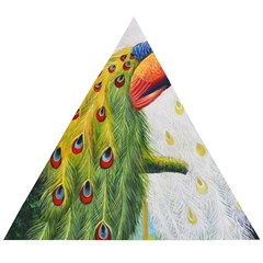 Peacock Art Wooden Puzzle Triangle by Grandong