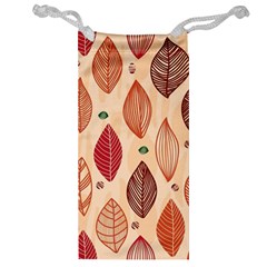 Forest Leaves Seamless Pattern With Natural Floral Jewelry Bag by Grandong