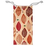 Forest Leaves Seamless Pattern With Natural Floral Jewelry Bag Front