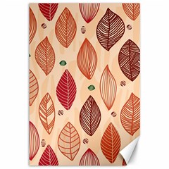 Forest Leaves Seamless Pattern With Natural Floral Canvas 12  X 18  by Grandong