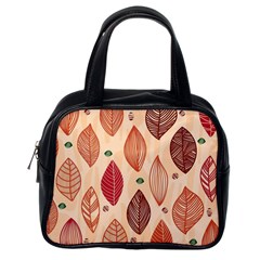 Forest Leaves Seamless Pattern With Natural Floral Classic Handbag (one Side) by Grandong