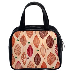 Forest Leaves Seamless Pattern With Natural Floral Classic Handbag (two Sides) by Grandong