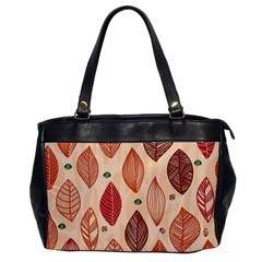 Forest Leaves Seamless Pattern With Natural Floral Oversize Office Handbag by Grandong