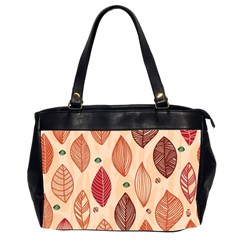 Forest Leaves Seamless Pattern With Natural Floral Oversize Office Handbag (2 Sides) by Grandong