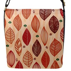 Forest Leaves Seamless Pattern With Natural Floral Flap Closure Messenger Bag (s) by Grandong