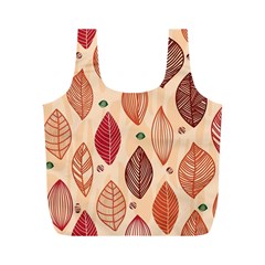 Forest Leaves Seamless Pattern With Natural Floral Full Print Recycle Bag (m) by Grandong