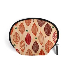 Forest Leaves Seamless Pattern With Natural Floral Accessory Pouch (small) by Grandong