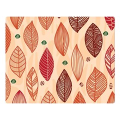 Forest Leaves Seamless Pattern With Natural Floral Two Sides Premium Plush Fleece Blanket (large) by Grandong