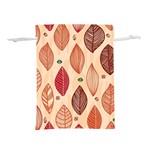 Forest Leaves Seamless Pattern With Natural Floral Lightweight Drawstring Pouch (S) Front