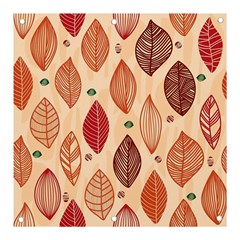 Forest Leaves Seamless Pattern With Natural Floral Banner And Sign 3  X 3  by Grandong