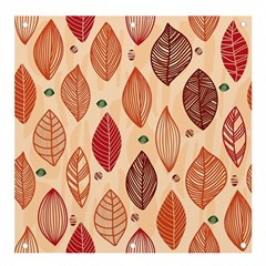 Forest Leaves Seamless Pattern With Natural Floral Banner And Sign 4  X 4  by Grandong