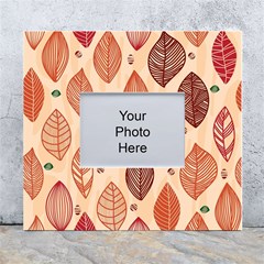 Forest Leaves Seamless Pattern With Natural Floral White Wall Photo Frame 5  X 7  by Grandong