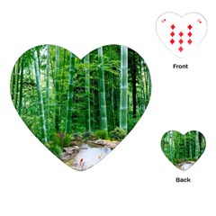 Bamboo Forest Squid Family Playing Cards Single Design (heart)