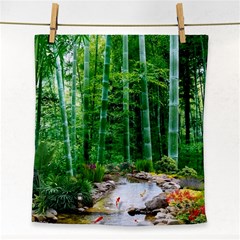 Bamboo Forest Squid Family Face Towel by Grandong