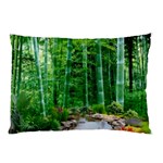 Bamboo Forest Squid Family Pillow Case (Two Sides) Back