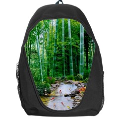 Bamboo Forest Squid Family Backpack Bag by Grandong