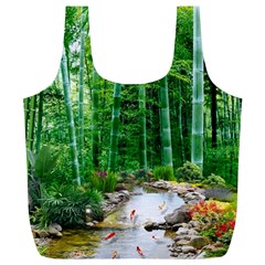 Bamboo Forest Squid Family Full Print Recycle Bag (xl) by Grandong