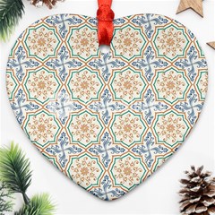 Ornaments Style Pattern Heart Ornament (two Sides) by Grandong