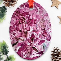 Rosa Antico Smudged Ornament (Oval)