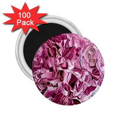 Rosa Antico Smudged 2 25  Magnets (100 Pack)  by kaleidomarblingart