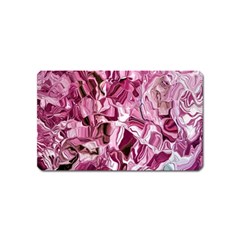 Rosa Antico Smudged Magnet (name Card) by kaleidomarblingart